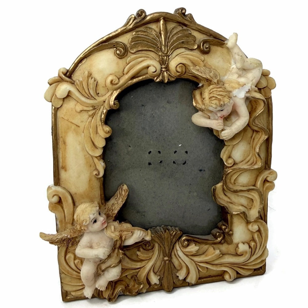 Cherubs Small Ceramic Picture Frame